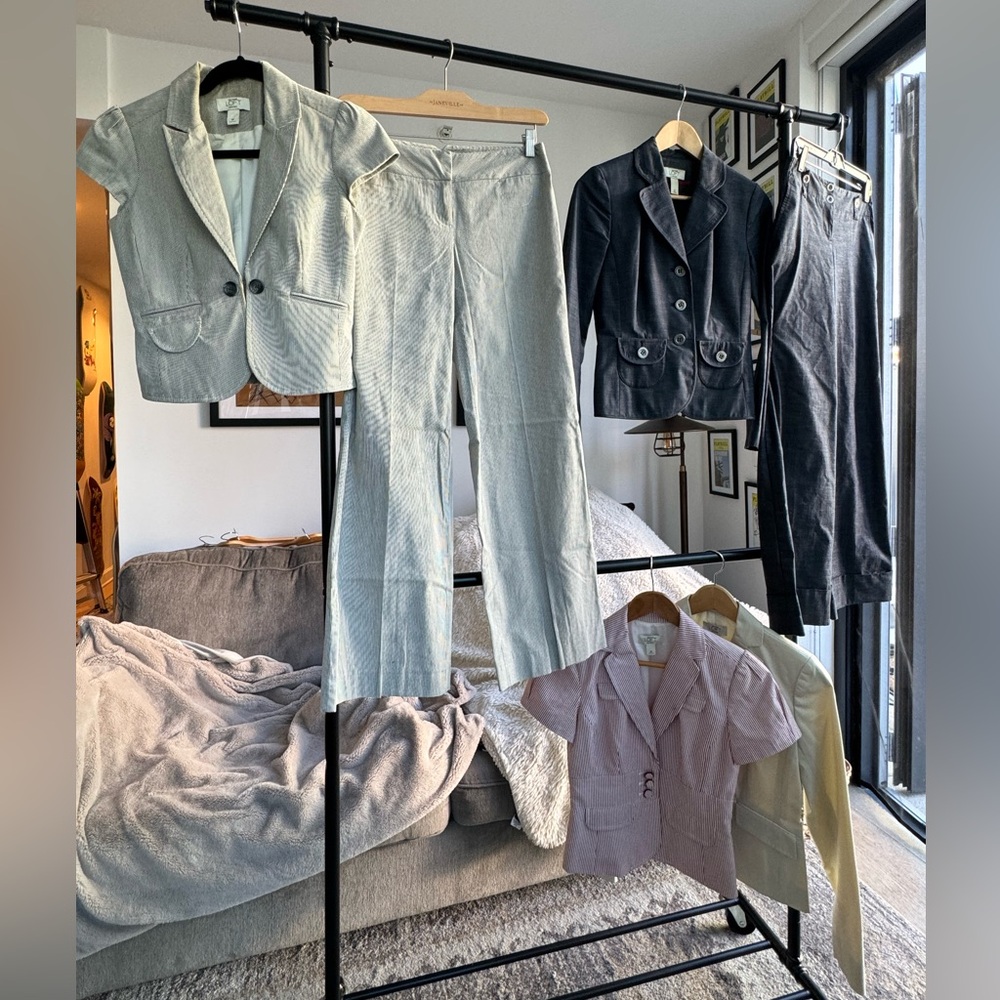 Summer Suits & Blazers (size 0/0P) - Seersucker & Linen Denim